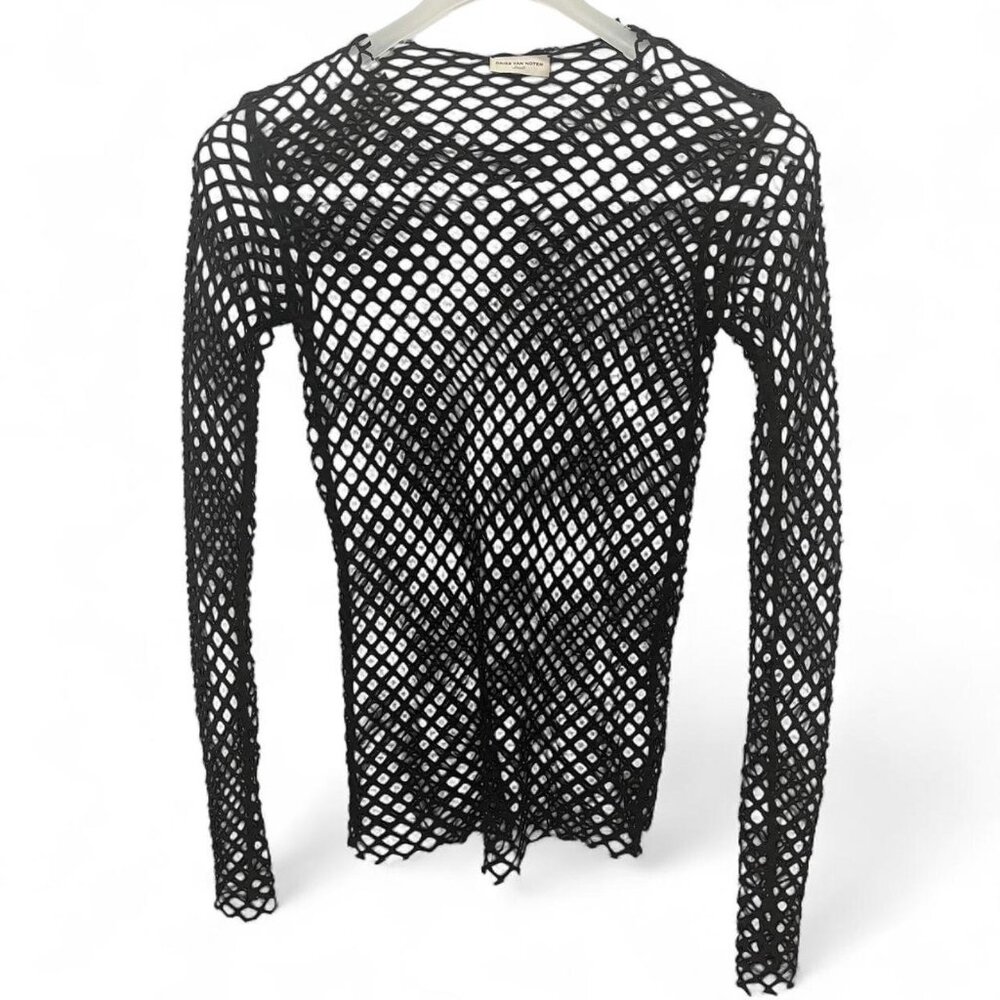 Dries van Noten fishnet top